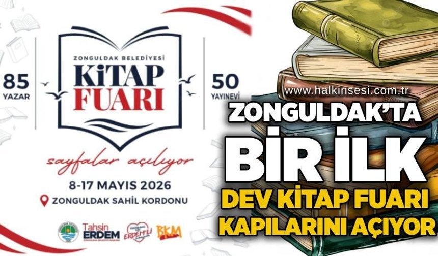 Zonguldak’ta bir ilk: Dev Kitap Fuarı kapılarını açıyor