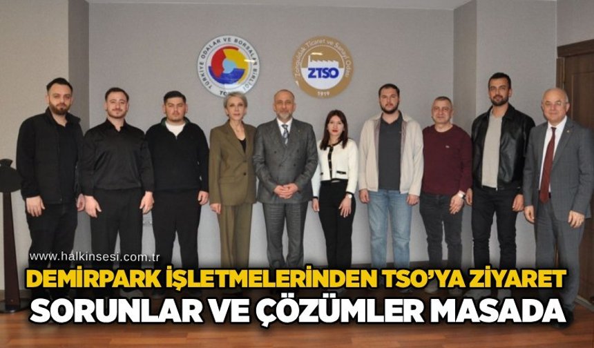 Demirpark işletmelerinden TSO’ya ziyaret: Sorunlar ve çözümler masada