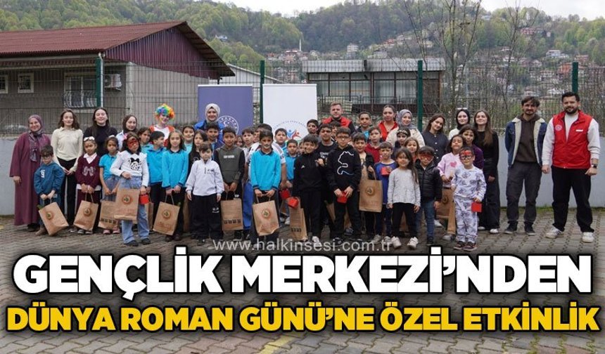 Zonguldak Gençlik Merkezi'nden Dünya Roman Günü'ne özel anlamlı etkinlik