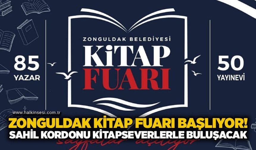 Zonguldak kitap fuarı başlıyor! Sahil kordonu kitapseverlerle buluşacak