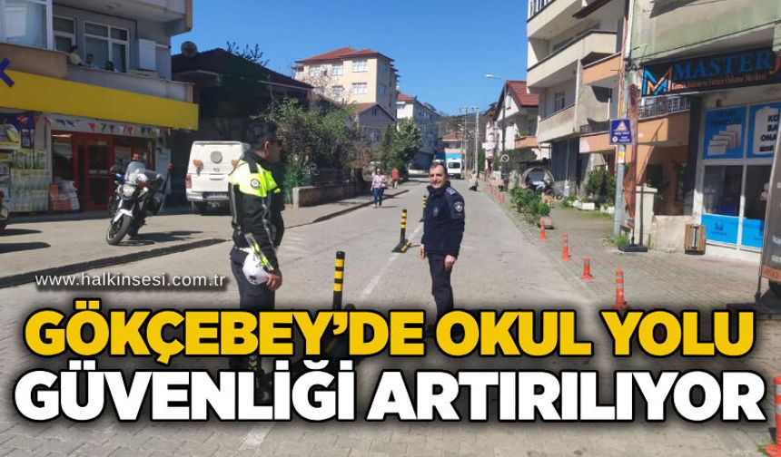 Gökçebey’de okul yolu güvenliği artırılıyor