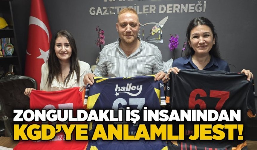 Zonguldaklı iş insanından KGD’ye anlamlı jest!