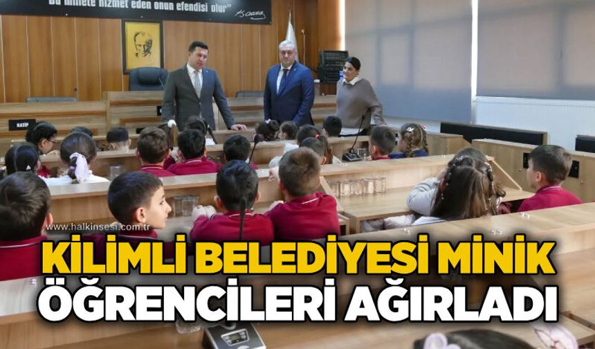 Kilimli Belediyesi minik öğrencileri ağırladı