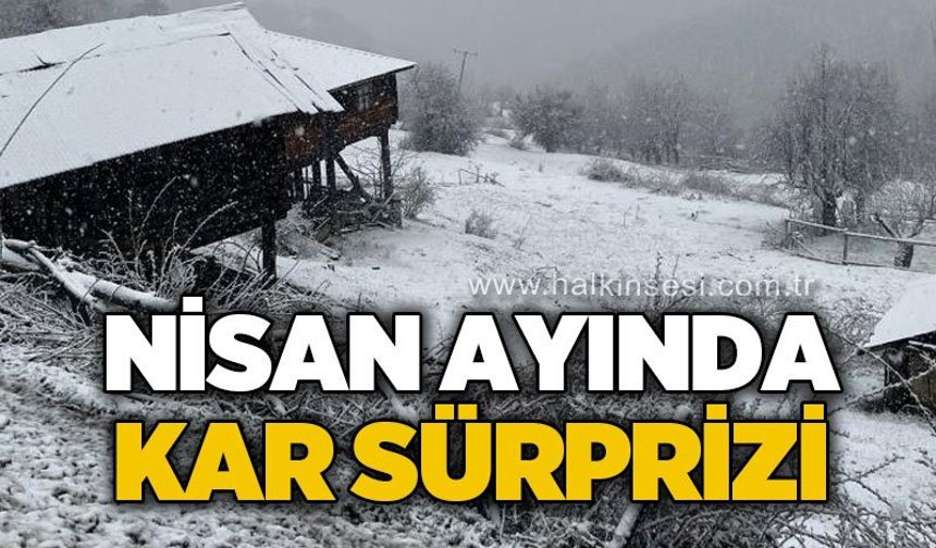 Nisan ayında kar sürprizi!