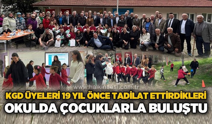 KGD üyeleri 19 yıl önce tadilat ettirdikleri okulda çocuklarla buluştu