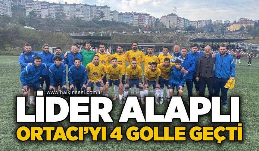 Lider Alaplı, Ortacı’yı 4 golle geçti!