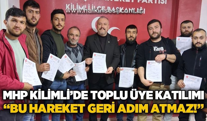 MHP Kilimli’de toplu üye katılımı: “Teşkilatımız her geçen gün büyüyor”
