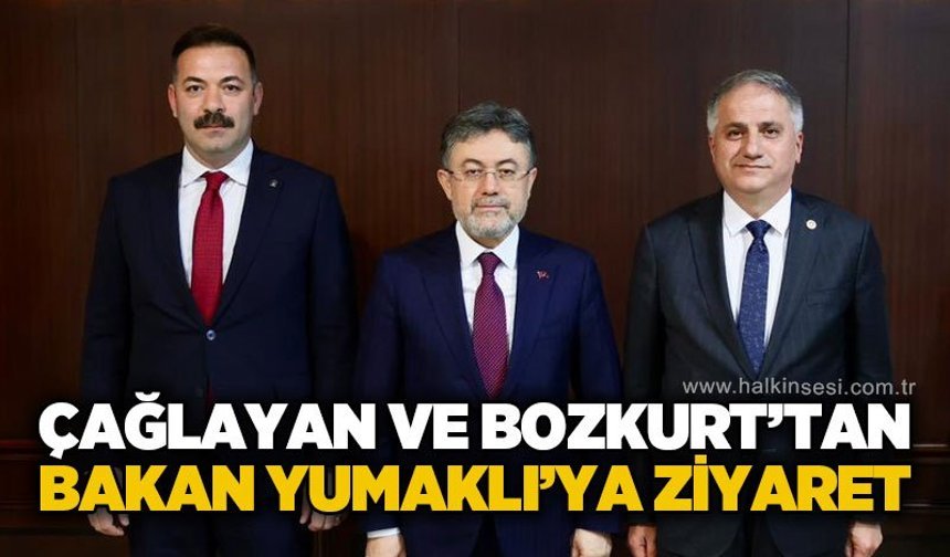 Mustafa Çağlayan ve Saffet Bozkurt'tan Bakan İbrahim Yumaklı'ya ziyaret