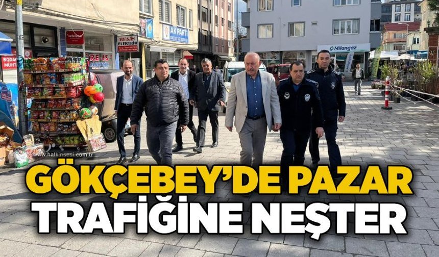 Gökçebey’de pazar trafiğine neşter