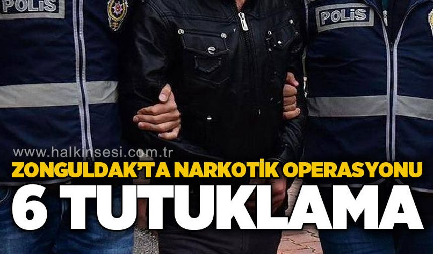 Zonguldak'ta narkotik operasyonu: 6 tutuklama