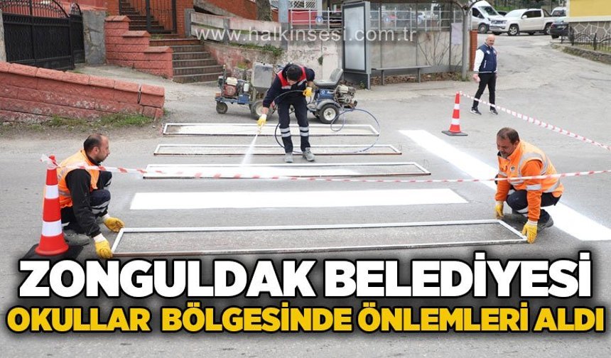 Zonguldak Belediyesi okullar bölgesinde önlemleri aldı
