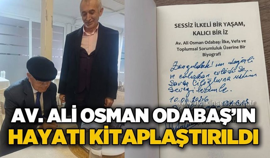 Zonguldak’ta hukuk, siyaset ve eğitim alanlarında iz bırakan Av. Ali Osman Odabaş’ın yaşamı “Sessiz İlkeli Bir Yaşam, Ka