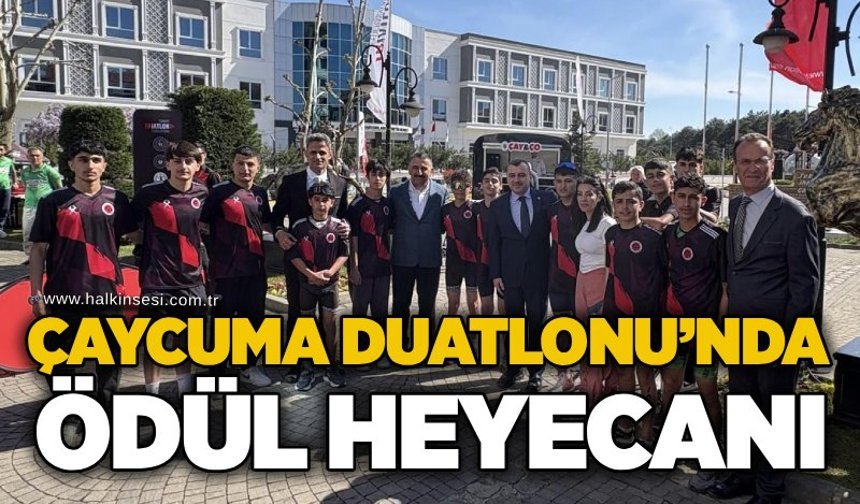 Çaycuma Duatlonu’nda ödül heyecanı