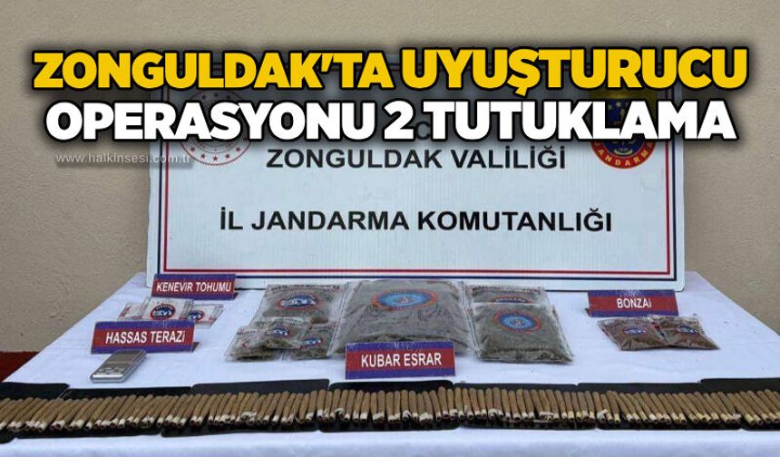 Zonguldak'ta uyuşturucu operasyonu: 2 tutuklama