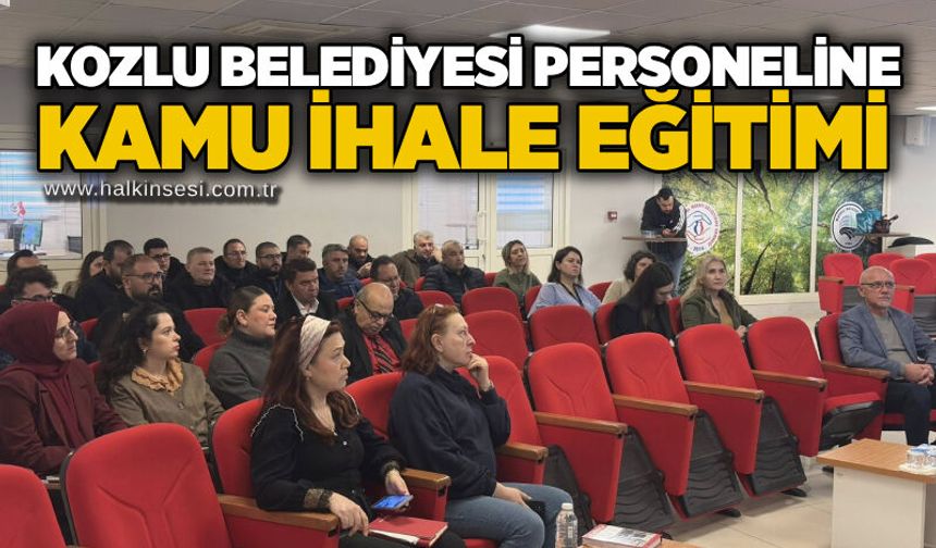 Kozlu Belediyesi personeline kamu ihale eğitimi