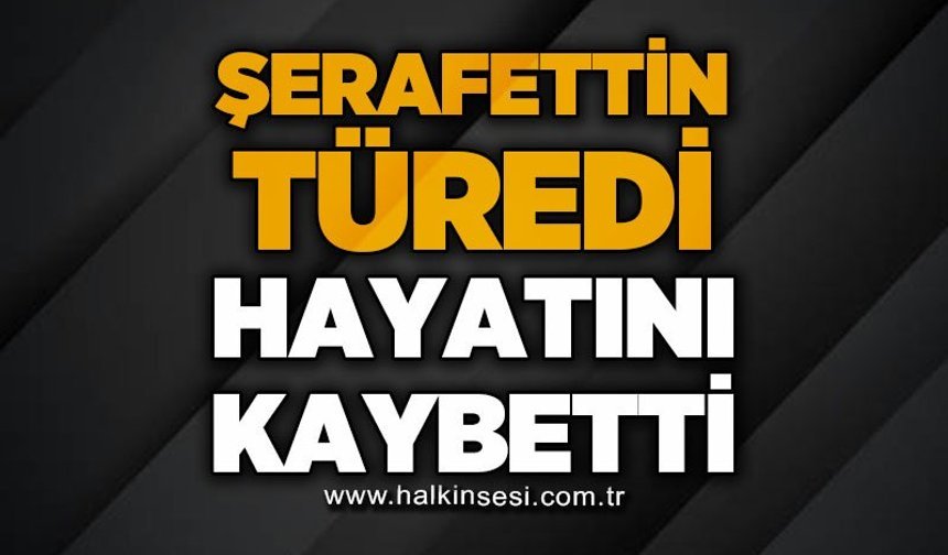 Şerafettin Türedi'den hayatını kaybetti