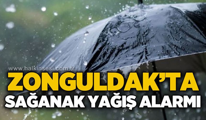 Zonguldak için sağanak uyarısı: Yağışlar günlerce sürecek