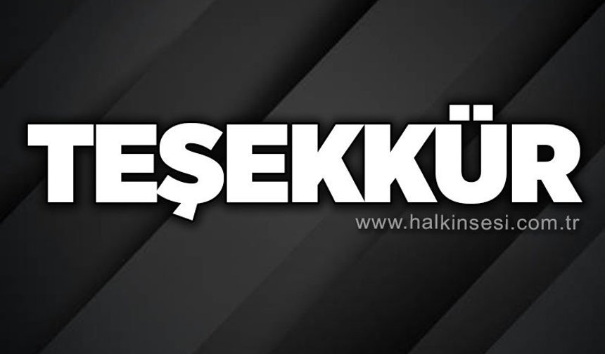 Teşekkür