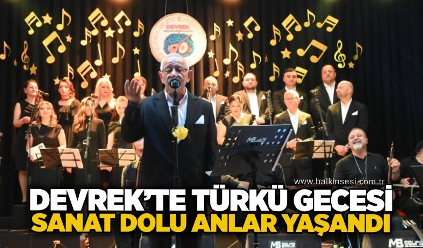Devrek’te Türkü Gecesi: Sanat dolu anlar yaşandı