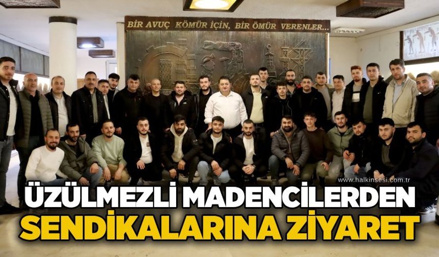 Üzülmezli Madencilerden Sendikalarına ziyaret