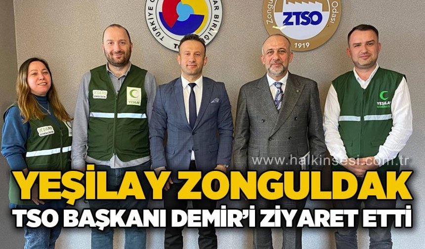 Yeşilay Zonguldak Şubesi’nden Zonguldak Ticaret ve Sanayi Odası’na ziyaret