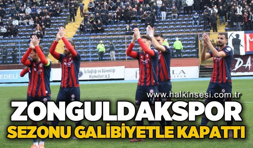 Zonguldakspor sezonu galibiyetle kapattı