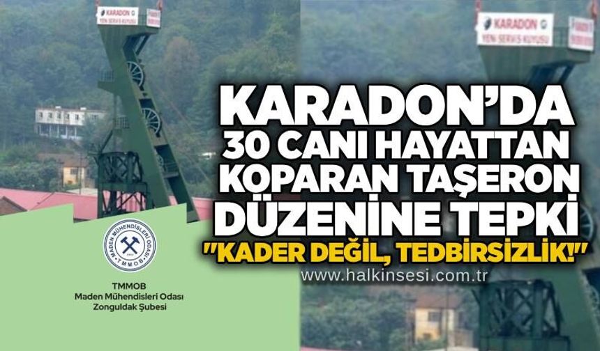 Karadon’da 30 canı hayattan koparan taşeron düzenine tepki: "Kader değil, tedbirsizlik!"
