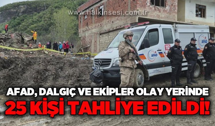 AFAD, dalgıç ve ekipler olay yerinde: 25 kişi tahliye edildi!