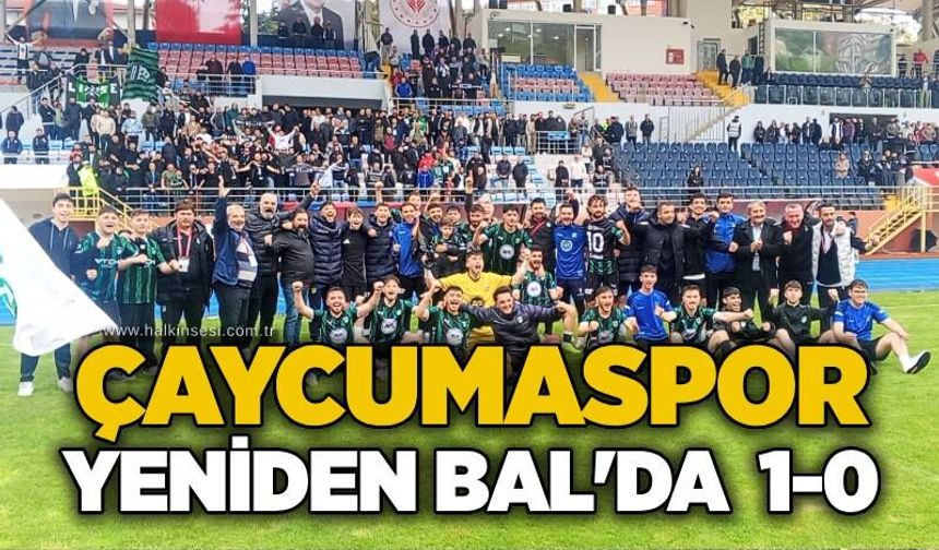 Çaycumaspor yeniden Bal'da  1-0