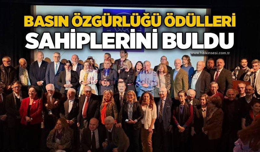 Basın özgürlüğü ödülleri sahiplerini buldu