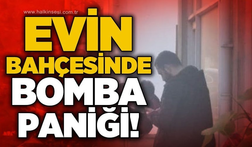 Evin bahçesinde şüpheli çanta paniği: Fünye ile patlatıldı