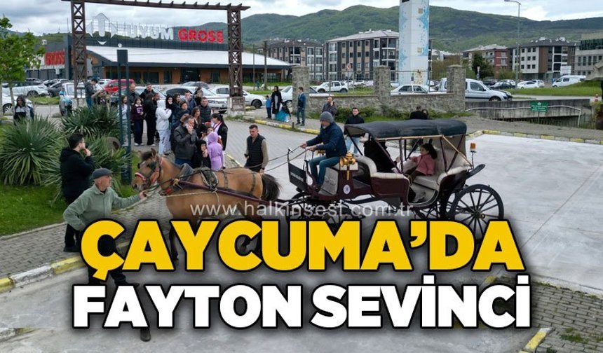 Çaycuma'da fayton sevinci