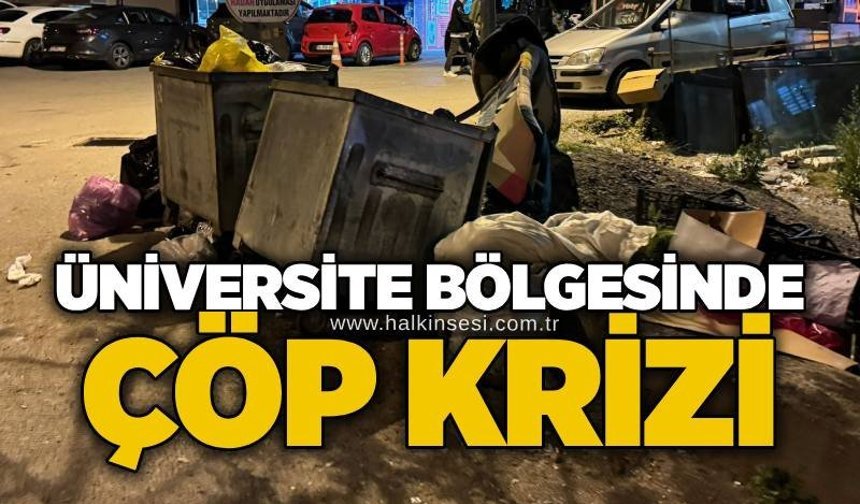 Üniversite bölgesinde çöp krizi
