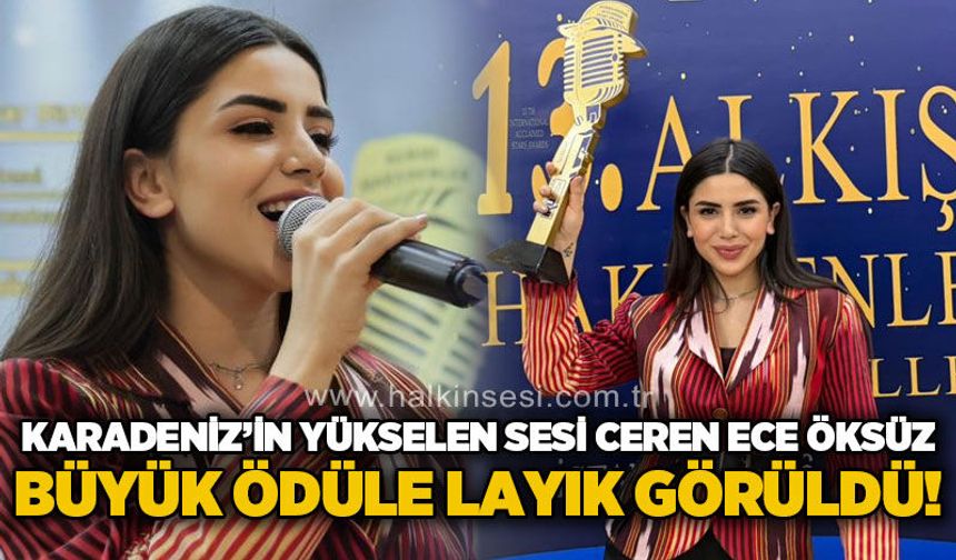 Ceren Ece Öksüz’e “Yılın Alkışı Hakeden Genç Müzisyeni” Ödülü