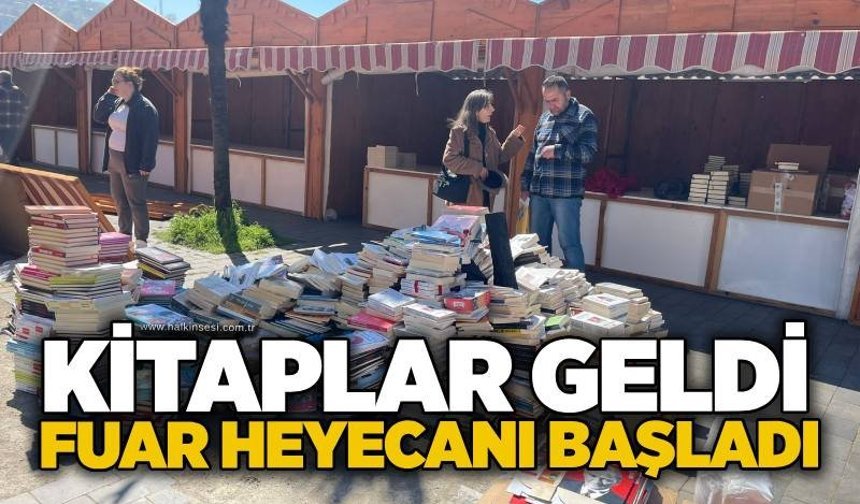 Kitaplar geldi, fuar heyecanı başladı