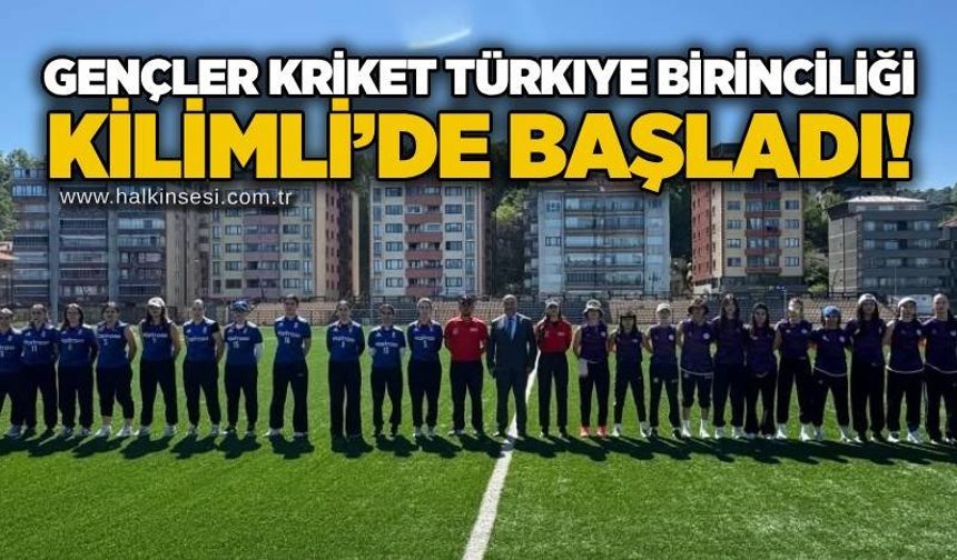 Gençler Kriket Türkiye Birinciliği Kilimli’de başladı!