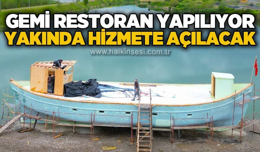 Gemi restoran açılıyor: Yakında hizmete başlayacak