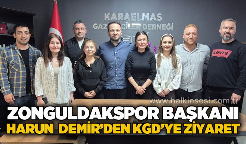 Zonguldakspor Başkanı Harun Demir’den KGD’ye ziyaret