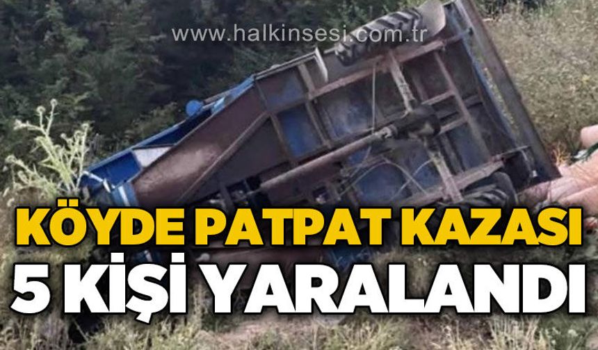 Köyde patpat kazası: 5 yaralı