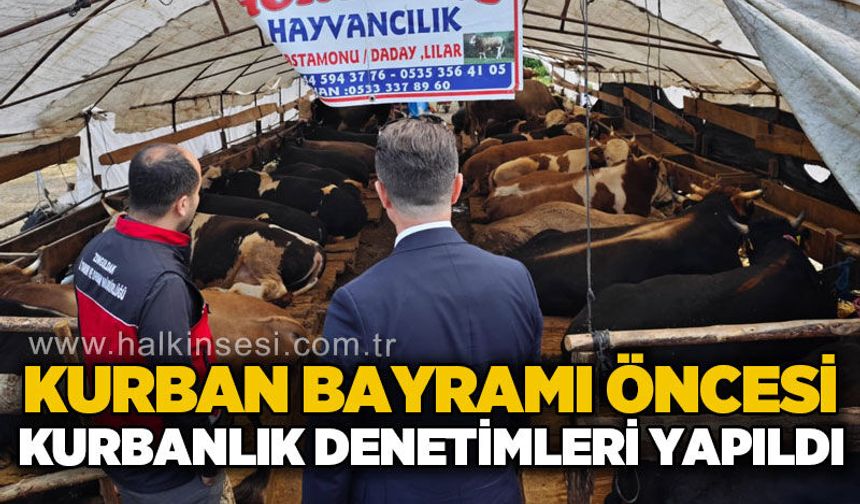 Zonguldak Tarım ve Orman İl Müdürlüğü’nden Ereğli Hayvan Pazarı’nda bayram denetimi