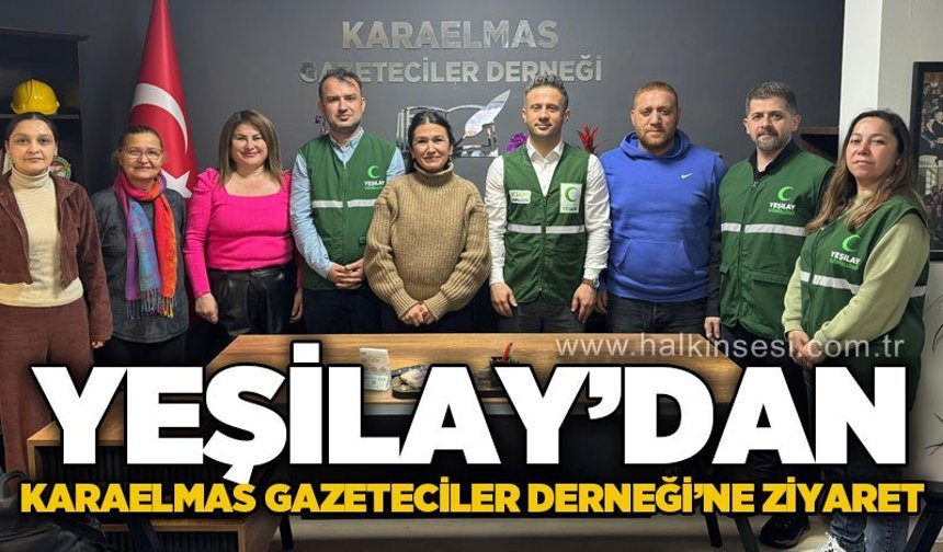 Yeşilay'dan Karaelmas Gazeteciler Derneği'ne ziyaret