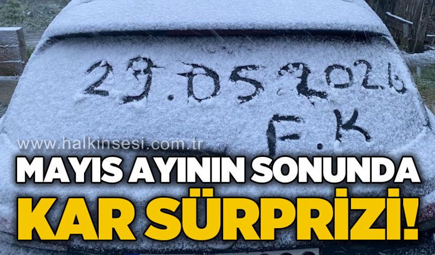 Mayıs ayının sonunda kar sürprizi
