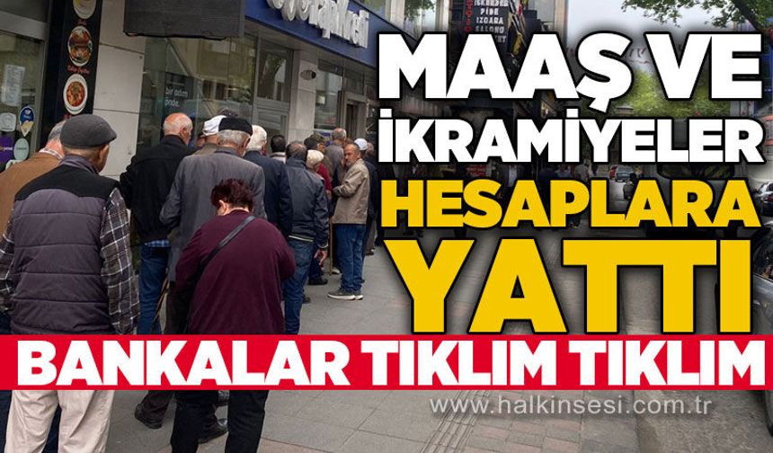 Zonguldak'ta bankalar tıklım tıklım: Bayram öncesi maaş ve ikramiyeler hesaplara yatmaya başladı