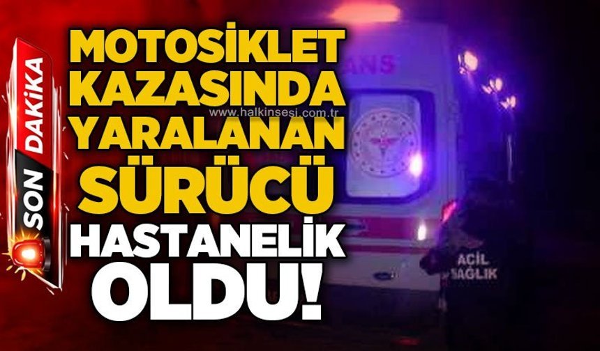 Çaycuma'da motosiklet kazası: Sürücü yaralandı!