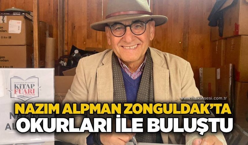 Nazım Alpman Zonguldak’ta okurları ile buluştu