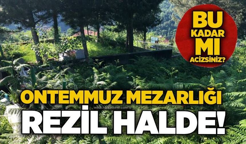 Ontemmuz Mezarlığı rezil halde! Bu kadar mı acizsiniz?