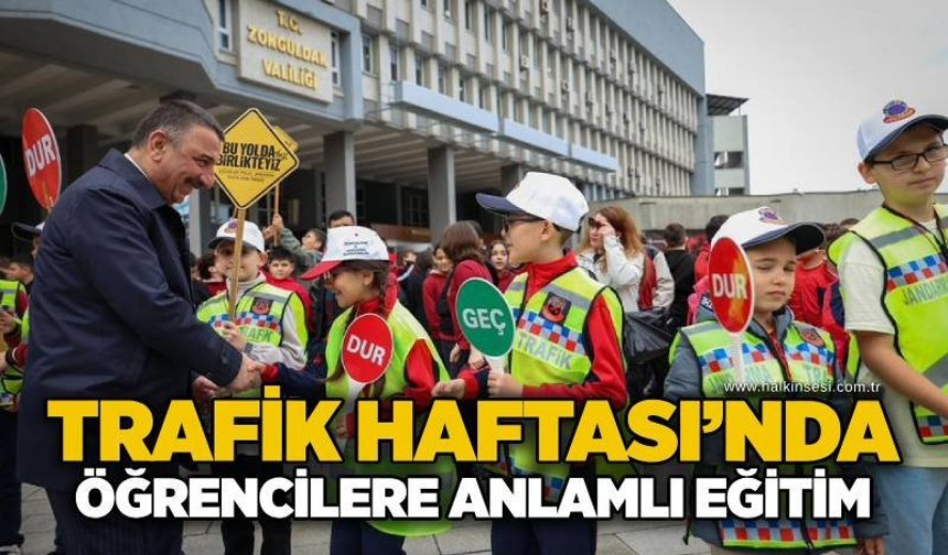 Trafik Haftası’nda öğrencilere anlamlı eğitim