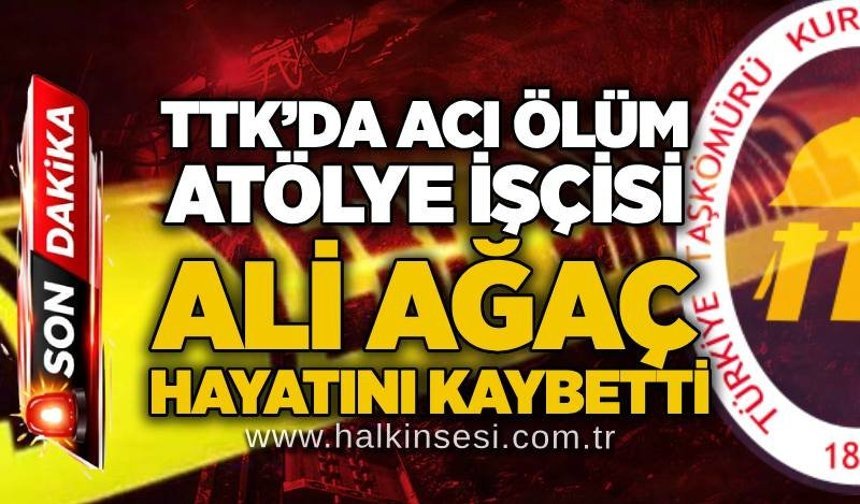 TTK’da acı ölüm: Atölye işçisi Ali Ağaç hayatını kaybetti