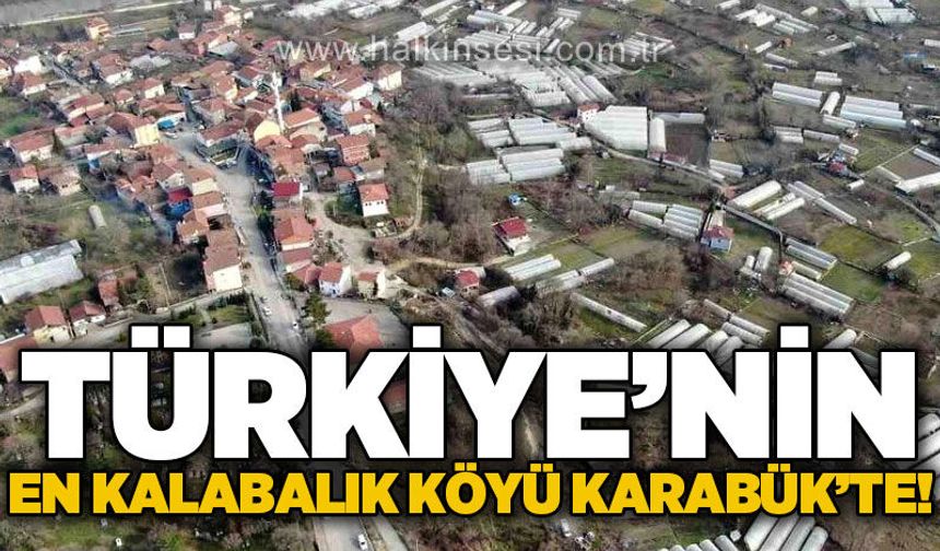 Türkiye'nin en kalabalık köyü Karabük'te