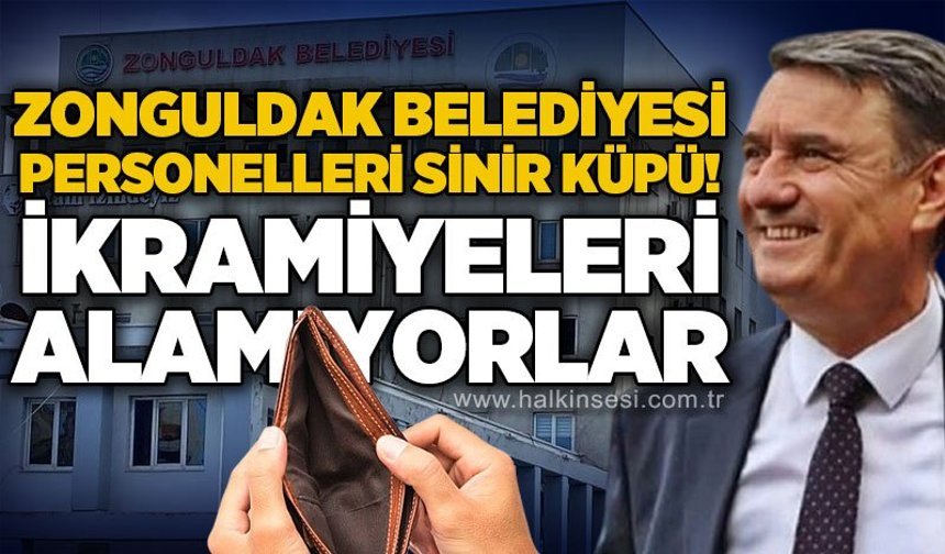 Zonguldak Belediyesi personeli sinir küpü: İki ikramiyeyi de alamadılar!